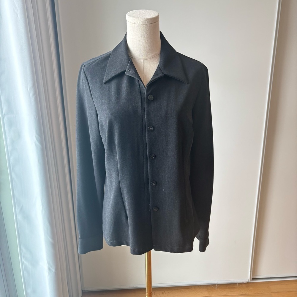 Women's Black Button Down Shirt